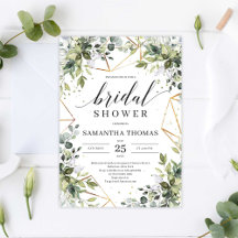 Greenery foliage and gold forms set