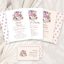 Boho Coastal Cowgirl Boots Bridal Shower