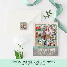 Joyful Wishes Christmas Photo Collage