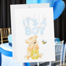 It's a Boy! Teddy Bear Honey + Bee Baby Shower 3C