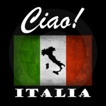 Ciao! Italia Tricolore Italy Flag and Map