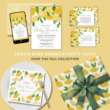 Lemon Baby Shower Collection