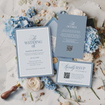 Classic Luxe   Dusty Blue Wedding