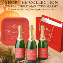 Red Christmas Typography Party Suite
