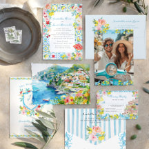 Amalfi coast Mediterranean Italian Wedding