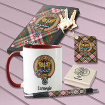Clan Carnegie Dress Tartan and Crest Collection