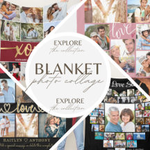 Photo Collage ❤️ Blankets for Her