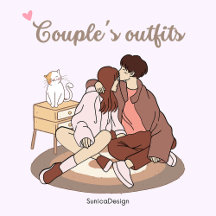 Couples' Matching Outfits (T-shirts & Sweatshirts)