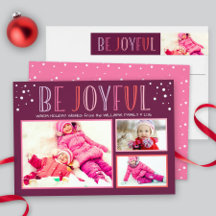 Be Joyful Holiday Photo Cards