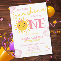 OUR LITTLE SUNSHINE IS TURNING ONE