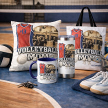Custom Volleyball Mom Photo Gift