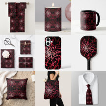 Abstract Splatter Dots Of Pinks And Reds Pattern
