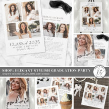 Stylish Modern & Elegant Graduation Party