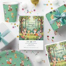 Woodland Animal Birthday