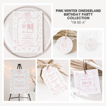Pink Winter Onederland 1st Birthday Collection