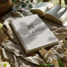 Bark & Stride Dog Walking Business Notebook with Q