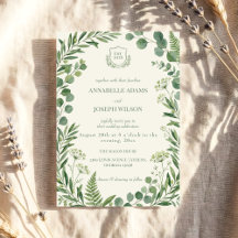 Botanical Wedding Invitations & Greenery Stationer