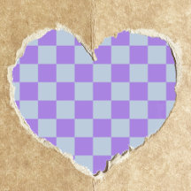 Soft Blue and Lavender Checkered