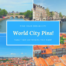 World Cities Pins
