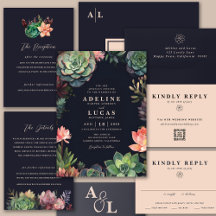 Succulent Sanctuary | Wedding Invitation Suite