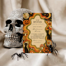 Elegant Groovy Retro Halloween Party