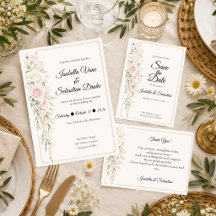 Romantic Blush Rose Elegance Wedding