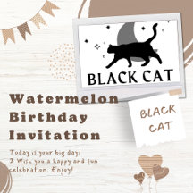 Watermelon Birthday Invitation