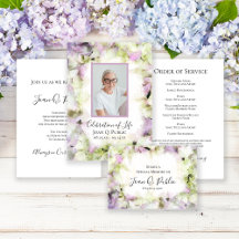 Almost Pink Hydrangea Flower Watercolor Funeral