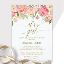 Peach and Pink Peony Flowers Baby Collection