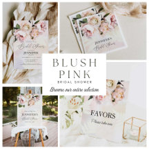 Blush Floral Bridal Shower Collection