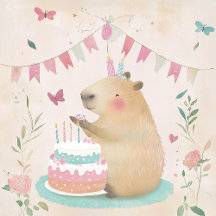 Capybara Birthday Bash Party Decor