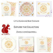 Little Sunshine Baby Shower Invitations & Supplies