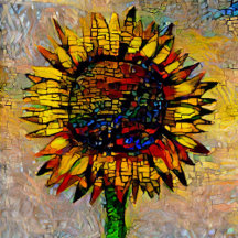 Pretty Abstract Sunflower Painting Collection