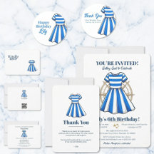 Summer Cabana Sailor Dress Birthday Collection