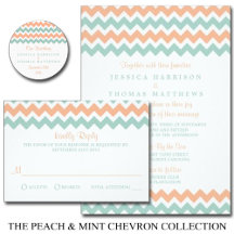 The Peach & Mint Chevron Collection