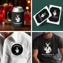 Preppy Stag Modern Bachelor Party Collection