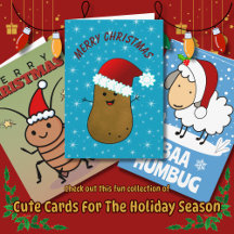 Cute, Funny Christmas Holiday Card Selection