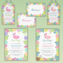 Tropical summer pool party