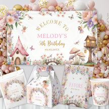 Whimsical Enchanted Fairy Garden 5th Birthday