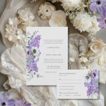 LARISSA - WEDDING - Chic Purple Florals Set