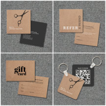 Modern Stylish Kraft Hair Salon Collection