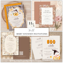 Fall Baby Shower Invitations