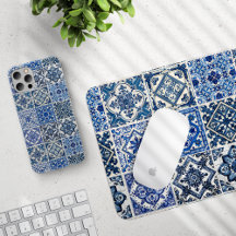 Blue Azulejo Portuguese Mixed Tiles 02 Collection