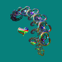 Ethereal Cascade of Hearts