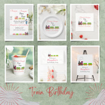 Red Train Kids Birthday Collection