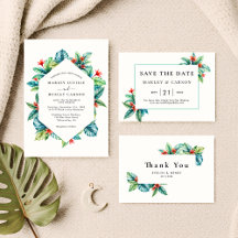 Tropical Leaves Botanical Garden Wedding Suite