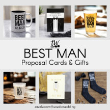 Best Man Proposal Cards and Gifts