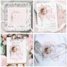 Pink Wildflower Little Miss Onederful Collection