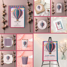 Adventure Awaits Festive Blue Pink 