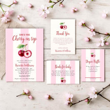 shes the cherry on top baby shower suite